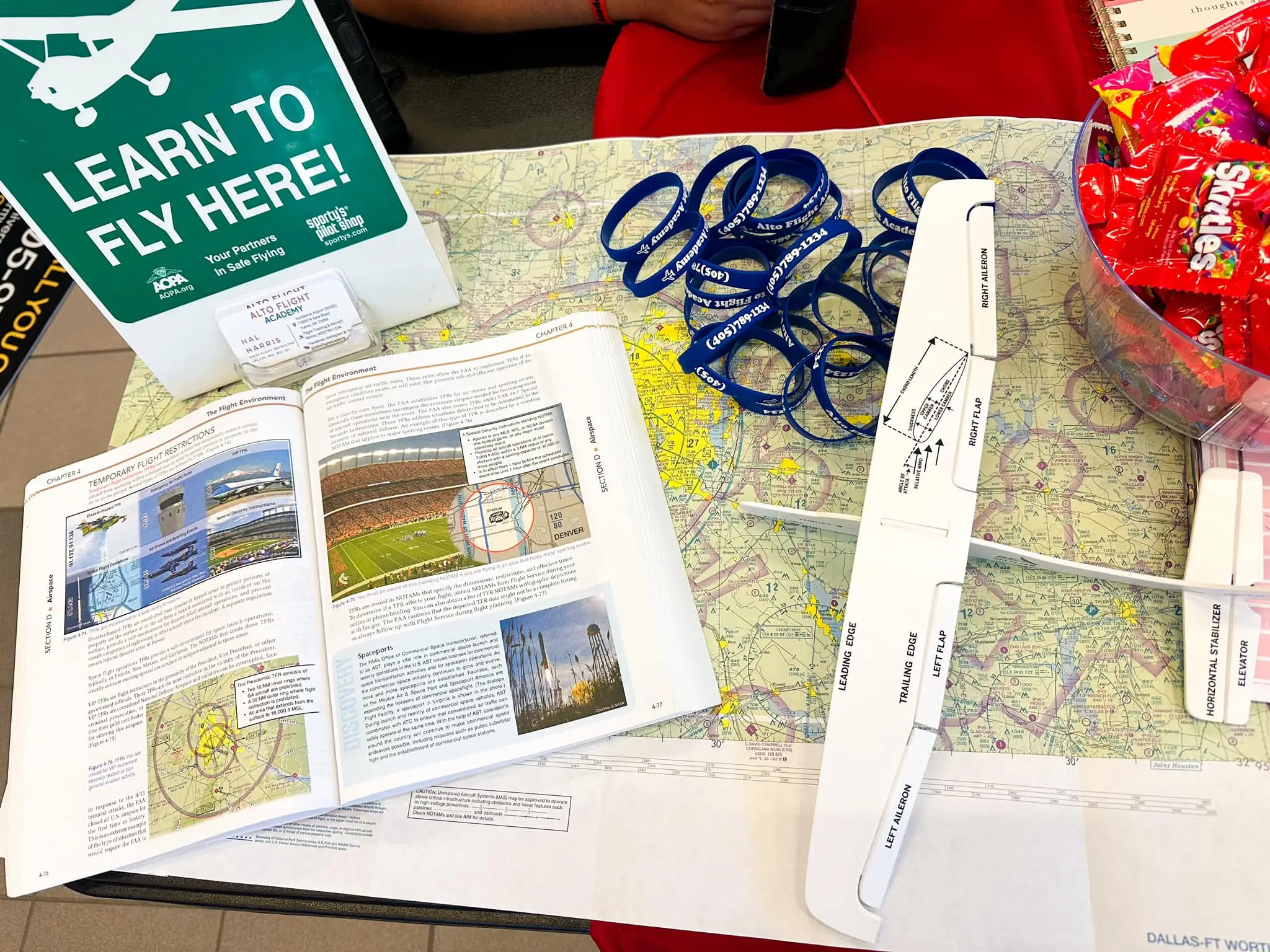 Private pilot ground school materials at Alto Flight Academy